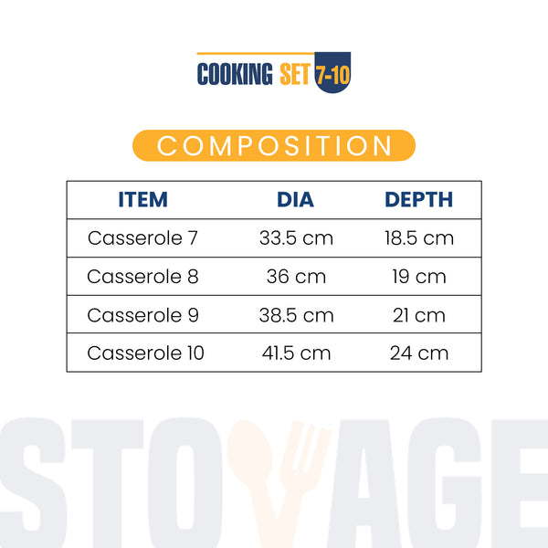 Cooking Set [Size 7-10]